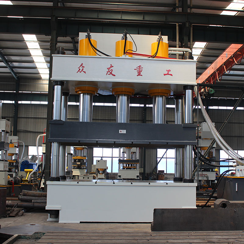 1000 ton steel plate correction stretching hydraulic press manufacturer 1000 ton conventional three beam four column hydraulic press