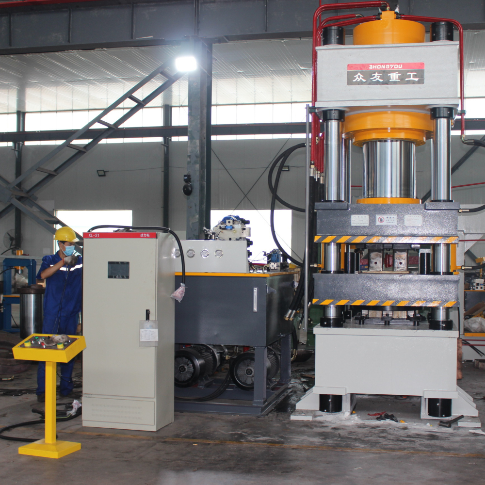 630T cattle and sheep brick licking hydraulic press 630T powder forming four-beam and four-column press Salt brick machine