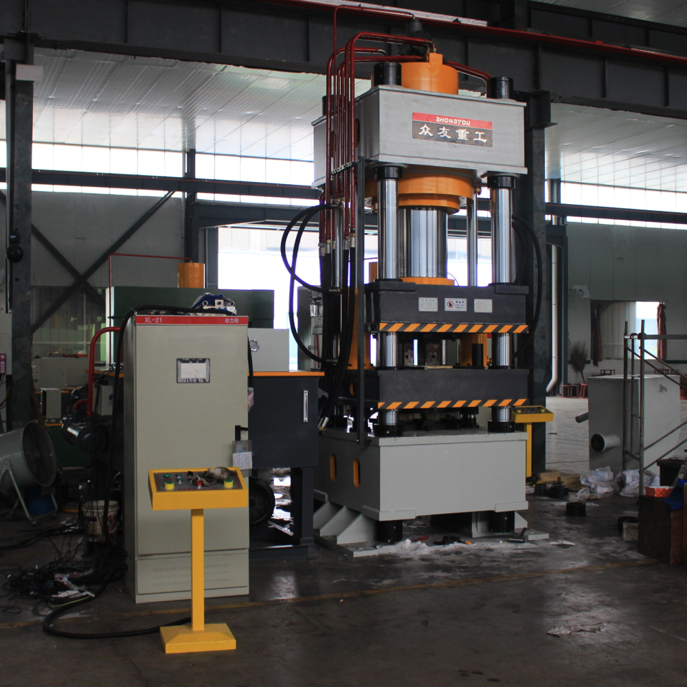 630T cattle and sheep brick licking hydraulic press 630T powder forming four-beam and four-column press Salt brick machine