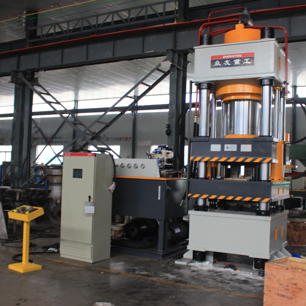 630T cattle and sheep brick licking hydraulic press 630T powder forming four-beam and four-column press Salt brick machine