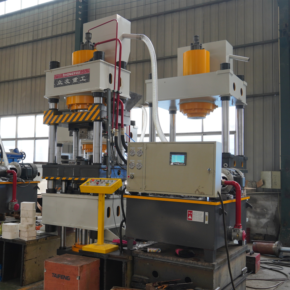 315 tons fully automatic loading cattle and sheep licking brick salt brick machine four-column hydraulic press