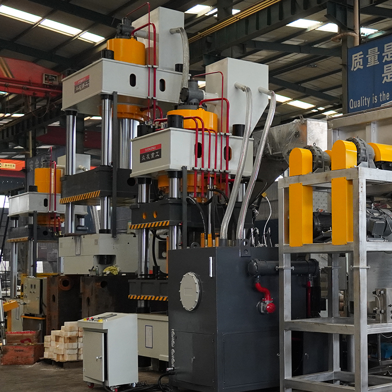 630T one-output two-salt brick forming hydraulic press 630T cattle and sheep licking brick forming press