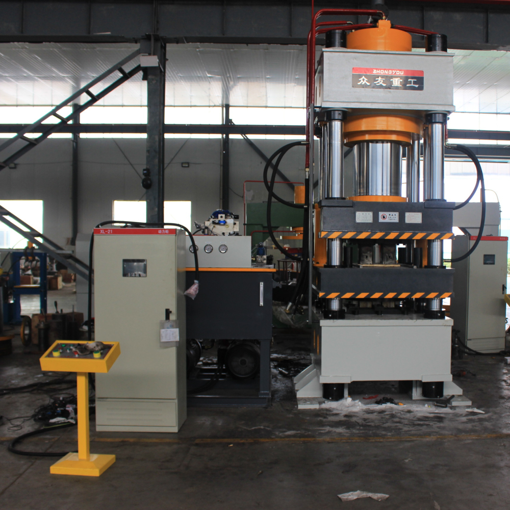 630T cattle and sheep brick licking hydraulic press 630T powder forming four-beam and four-column press Salt brick machine