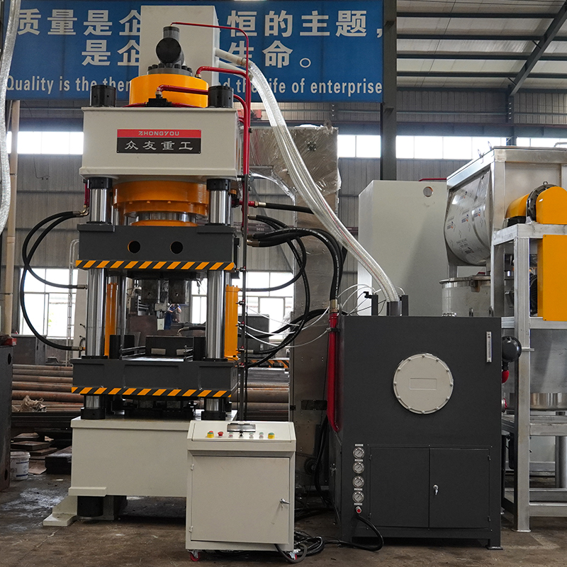 630T one-output two-salt brick forming hydraulic press 630T cattle and sheep licking brick forming press