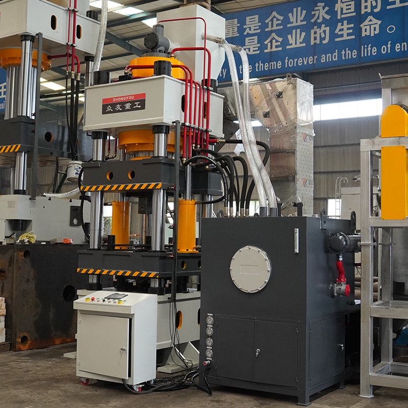 630T one-output two-salt brick forming hydraulic press 630T cattle and sheep licking brick forming press