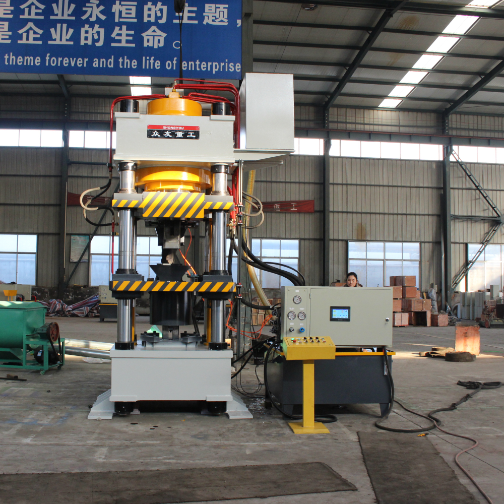 500-ton fully automatic salt brick forming hydraulic press 500-ton four-beam and four-column press