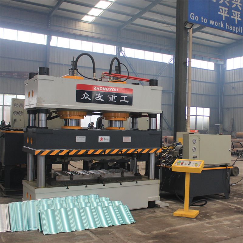 315 tons colored stone metal tile hydraulic press