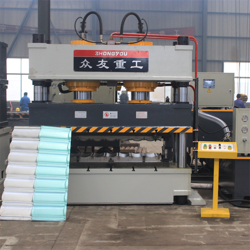 315 tons colored stone metal tile hydraulic press