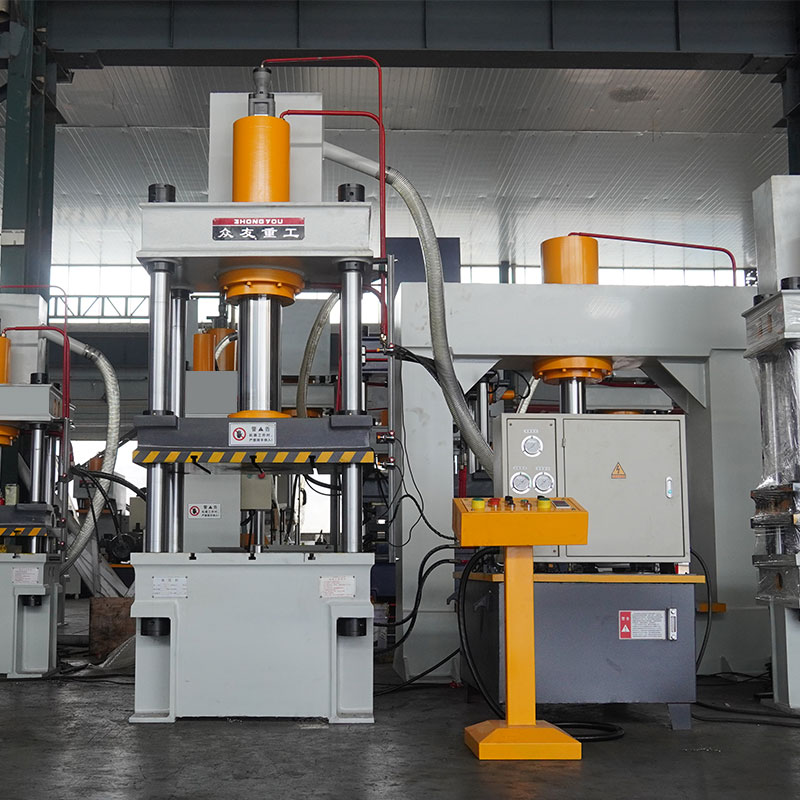 100-ton three-beam and four-column hydraulic press