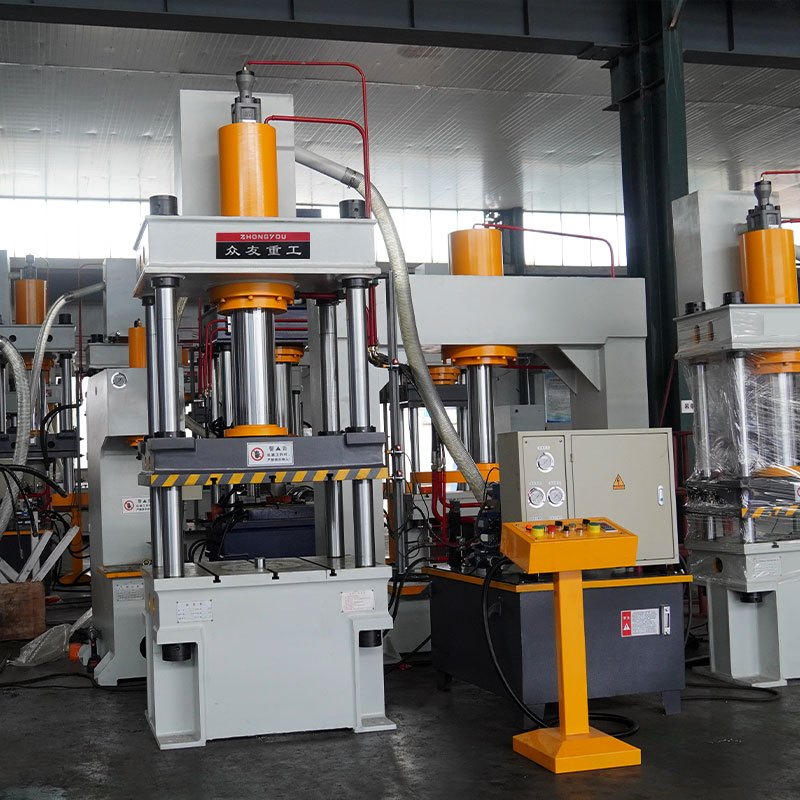 100-ton three-beam and four-column hydraulic press