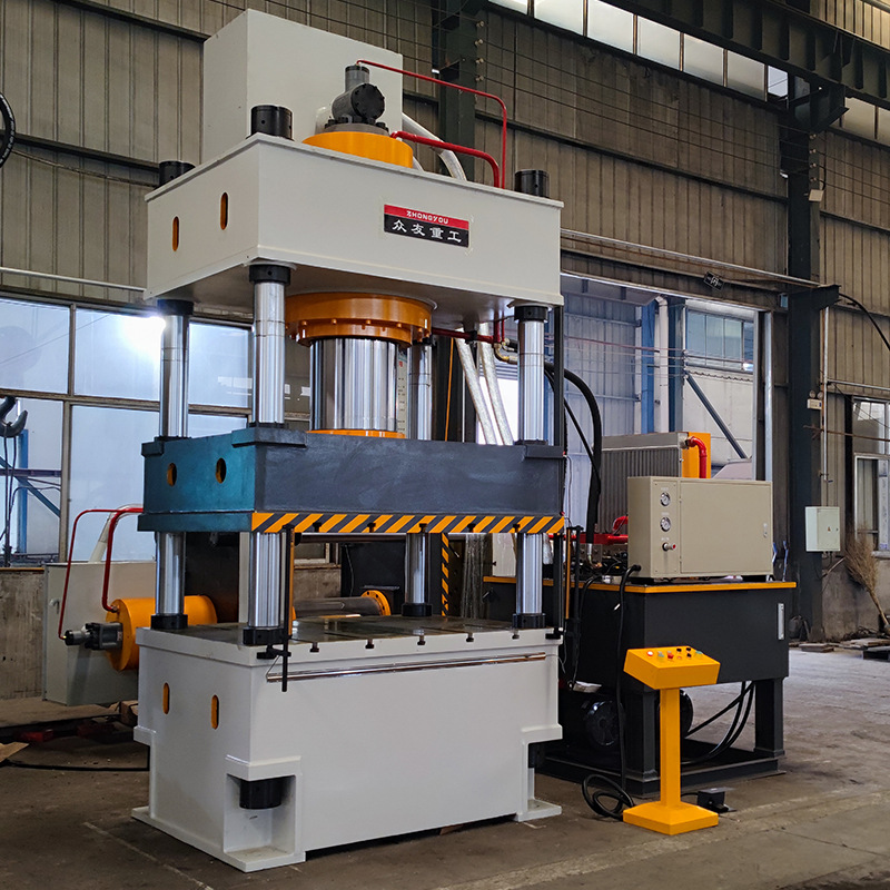 630 ton rubber reduction belt hot pressing hydraulic press composite material four column hydraulic press 630t hot pressing press