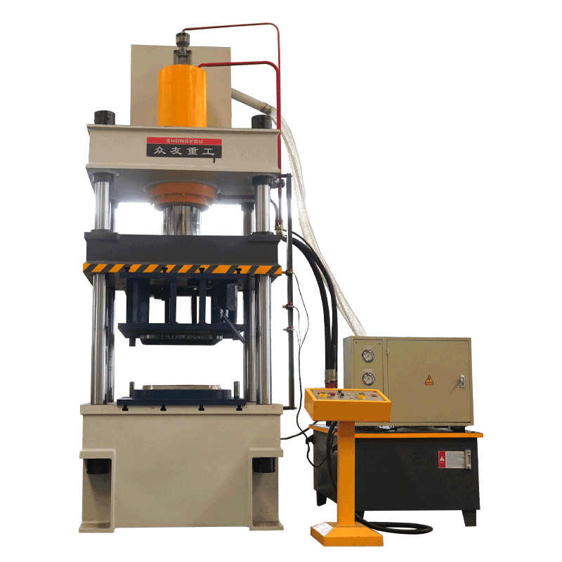 200 tonnes hydraulic press line for moulding and standing edge of grey bucket trucks