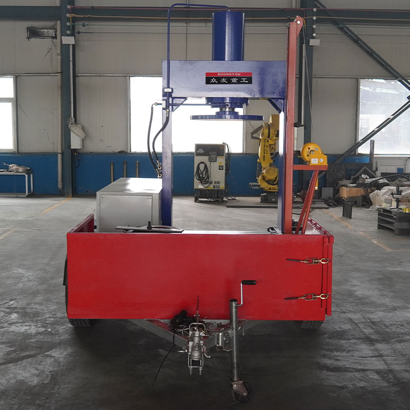 100T Mobile Press Forklift Tire Removal Press for Solid Tires