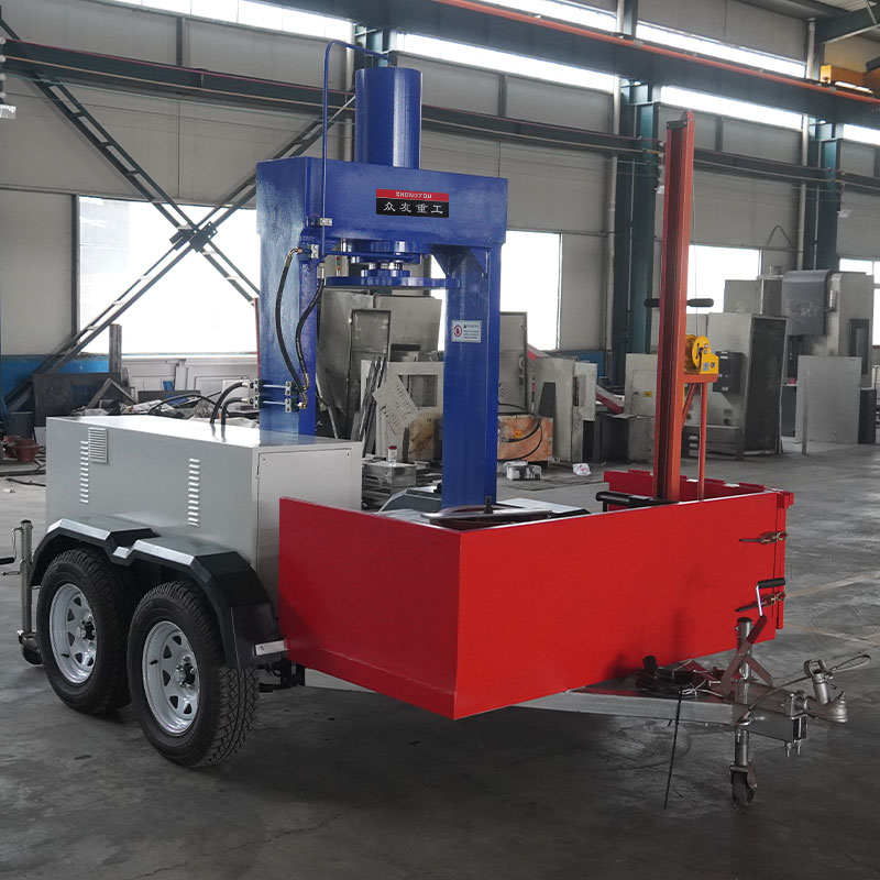 100T Mobile Press Forklift Tire Removal Press for Solid Tires