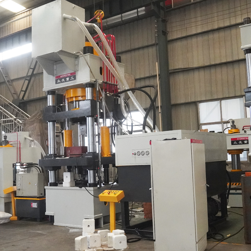 Cattle and sheep licking brick hydraulic press