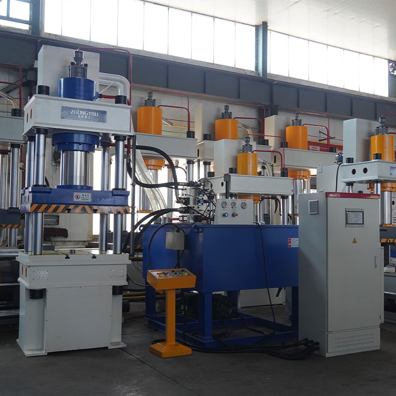 Servo system of 250 tons three-beam four-column hydraulic pressure machine