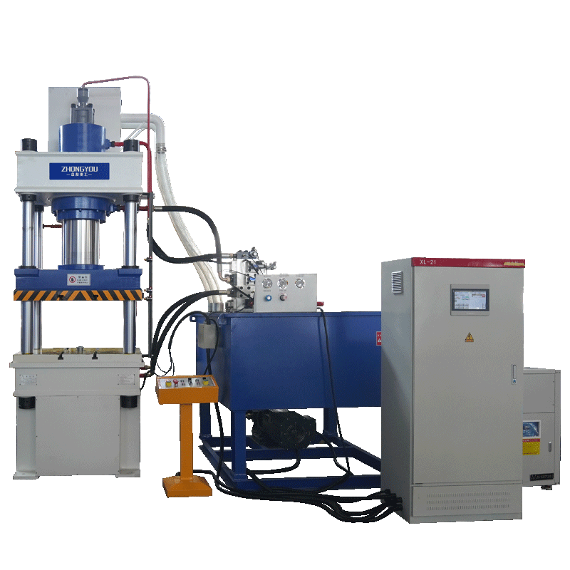 Servo system of 250 tons three-beam four-column hydraulic pressure machine