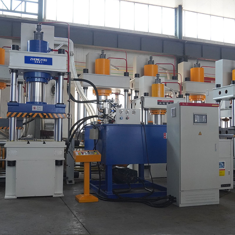 Servo system of 250 tons three-beam four-column hydraulic pressure machine