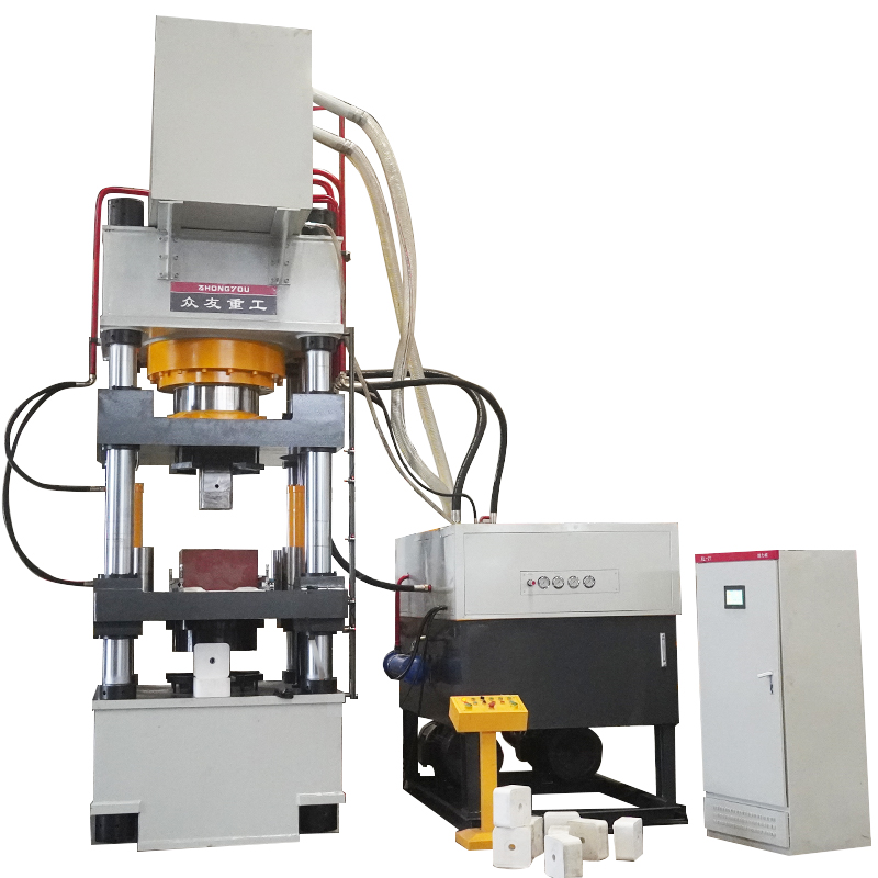 Cattle and sheep licking brick hydraulic press