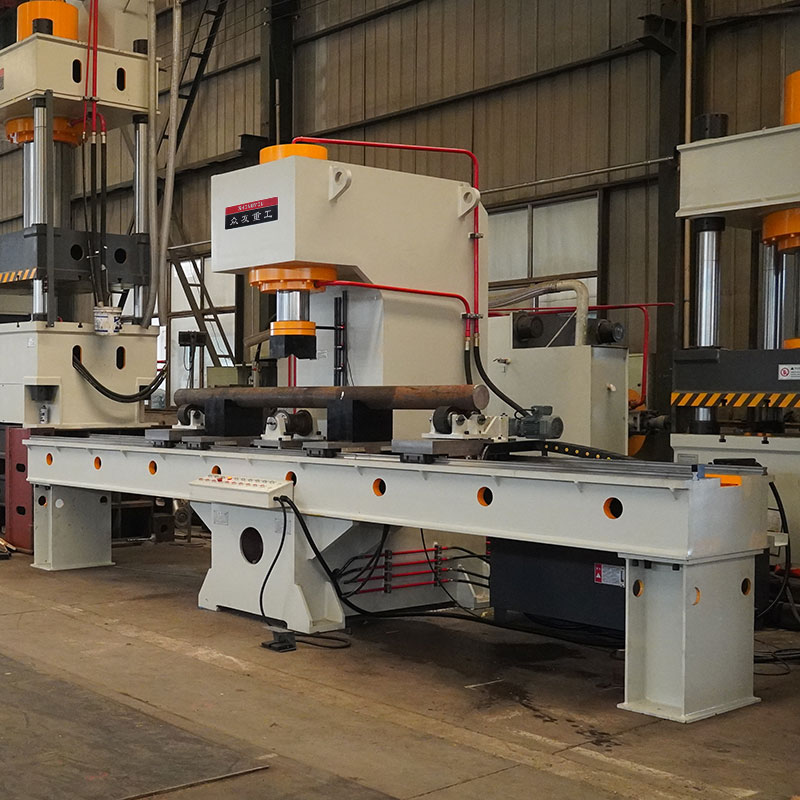 Round steel calibration single arm hydraulic press
