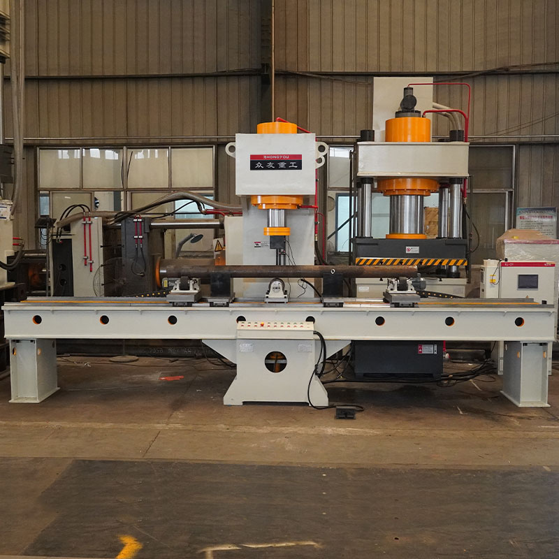 Round steel calibration single arm hydraulic press