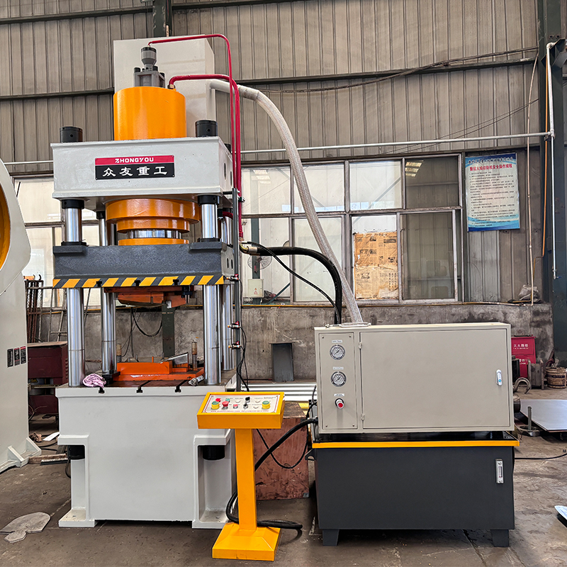 Hydraulic press for shovel production line