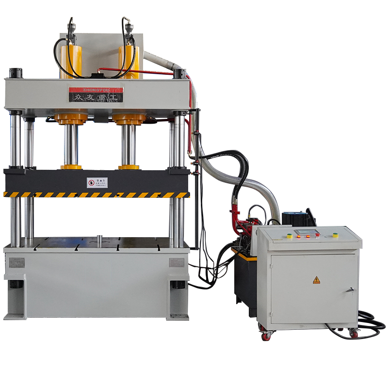 100 tons of double-cylinder four-column hydraulic press
