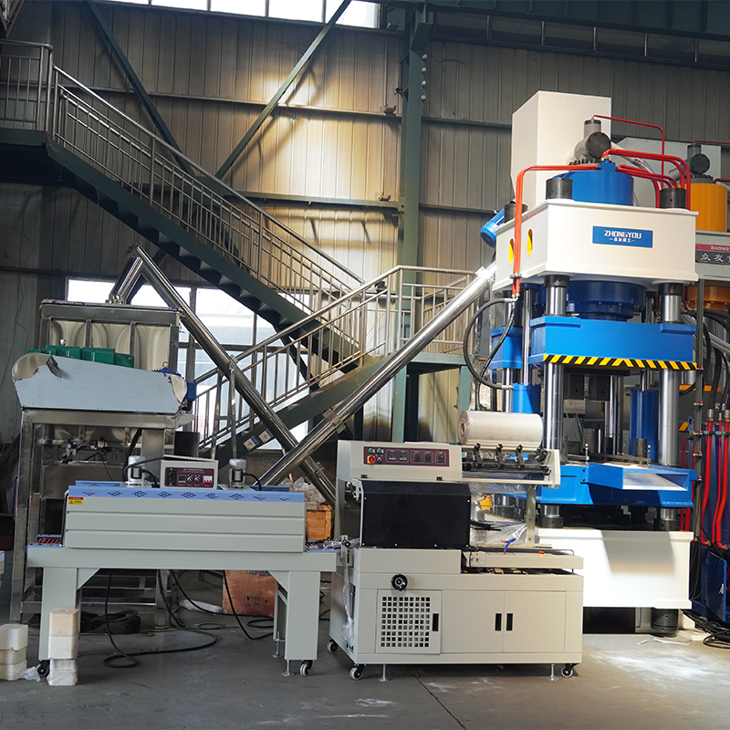 630 tons salt brick machine production line