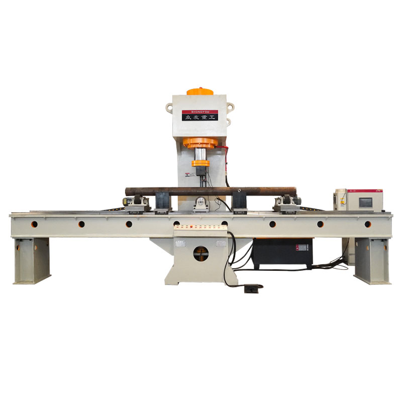 Round steel calibration single arm hydraulic press