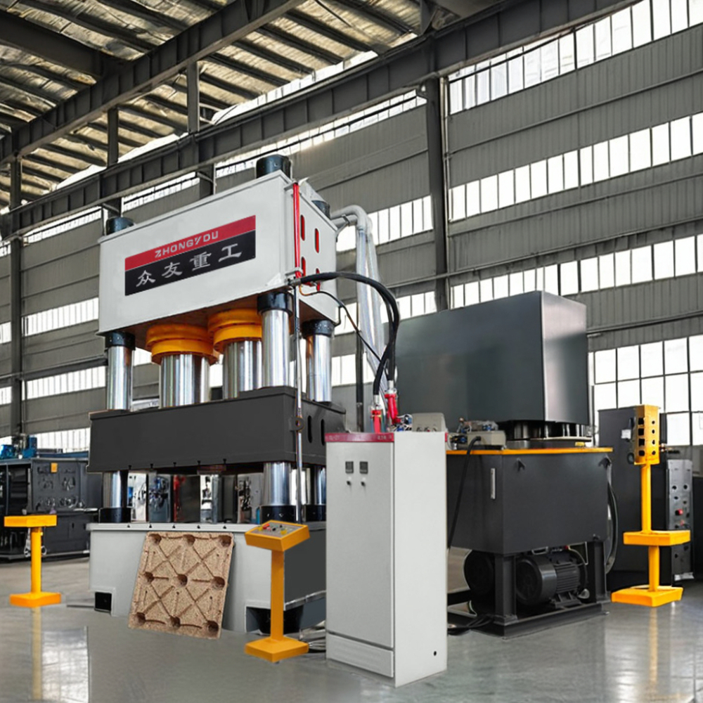 Coconut shell sawdust molding hydraulic press