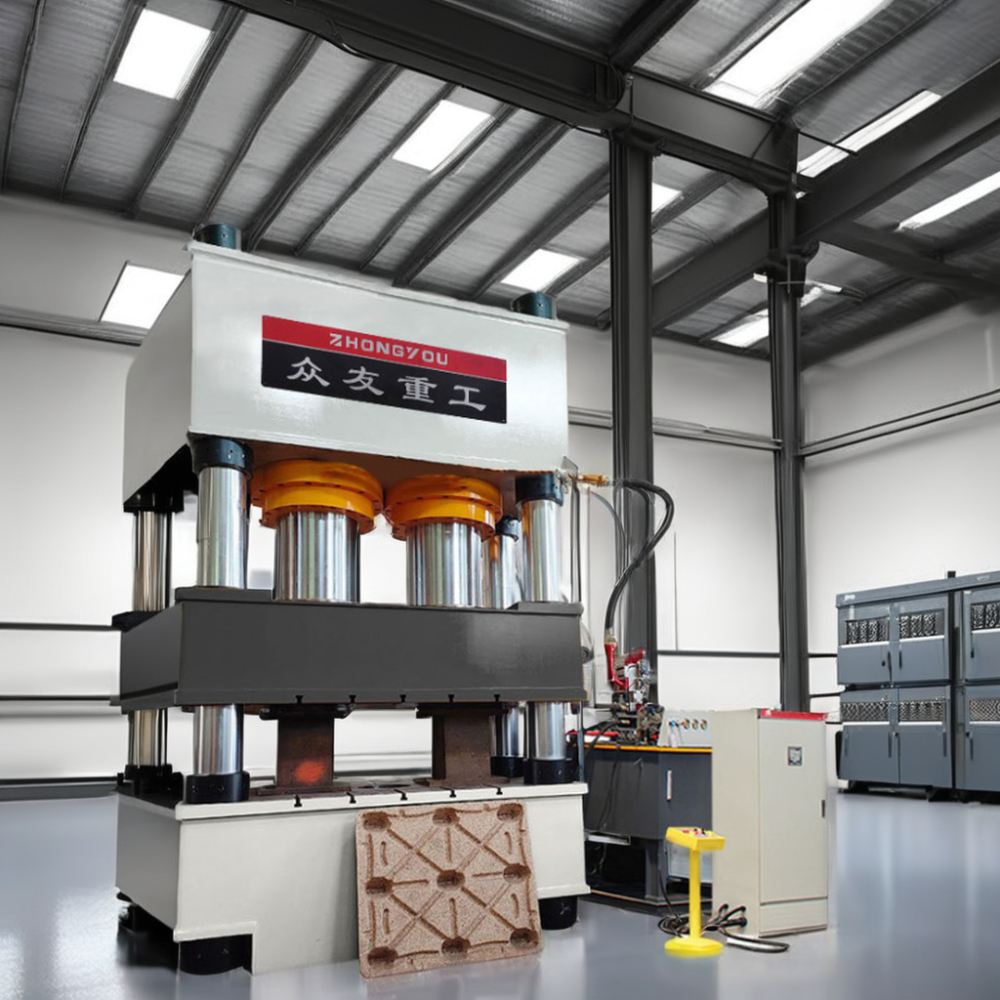 Coconut shell sawdust molding hydraulic press