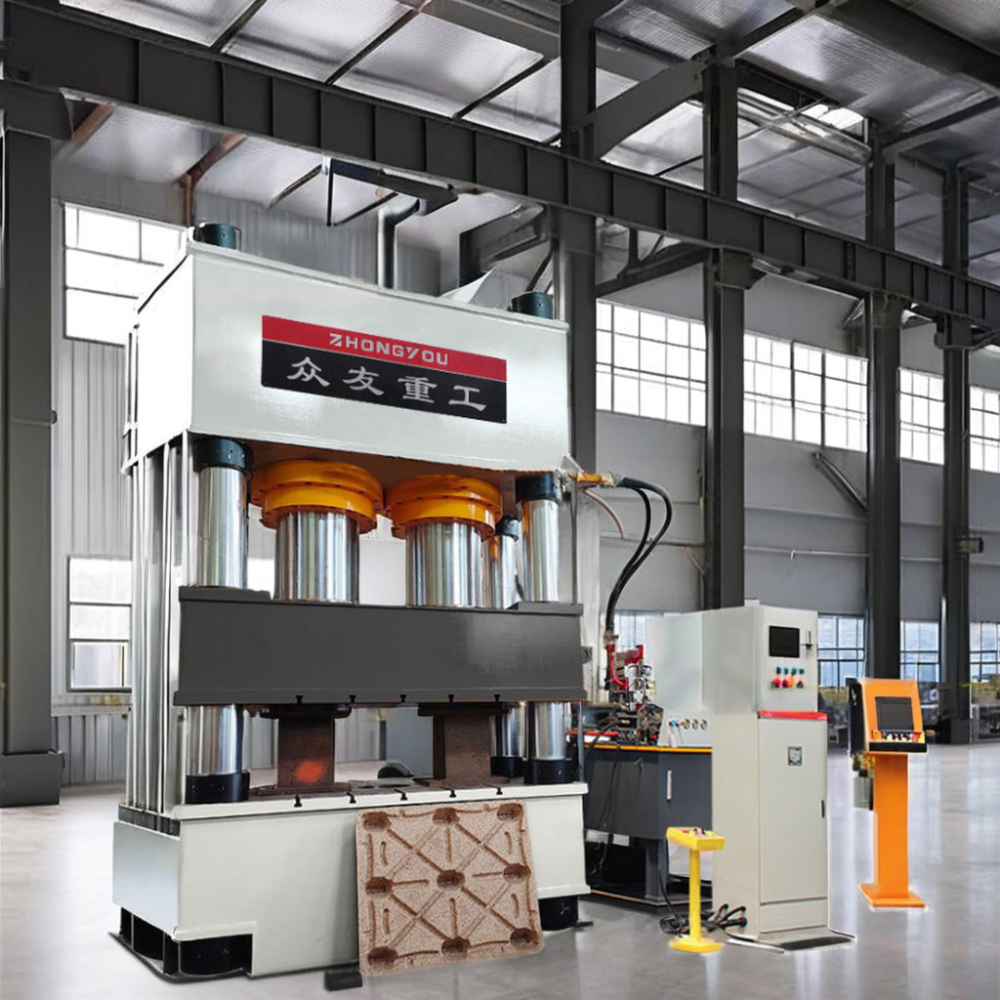 Coconut shell sawdust molding hydraulic press