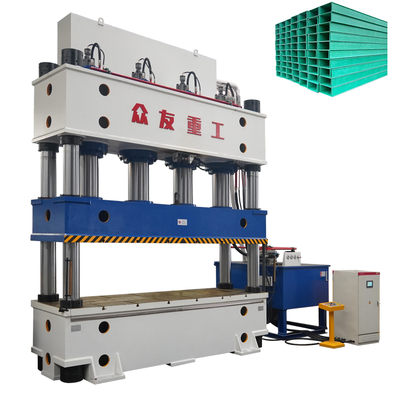 SMC Fiberglass Cable Tray Hydraulic Press 1250-Ton Four-Column Hydraulic Press
