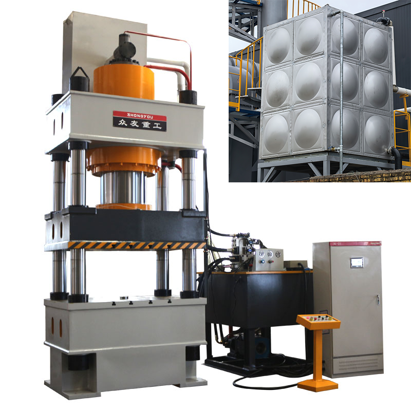800-Ton Stainless Steel Water Tank Hydraulic Press