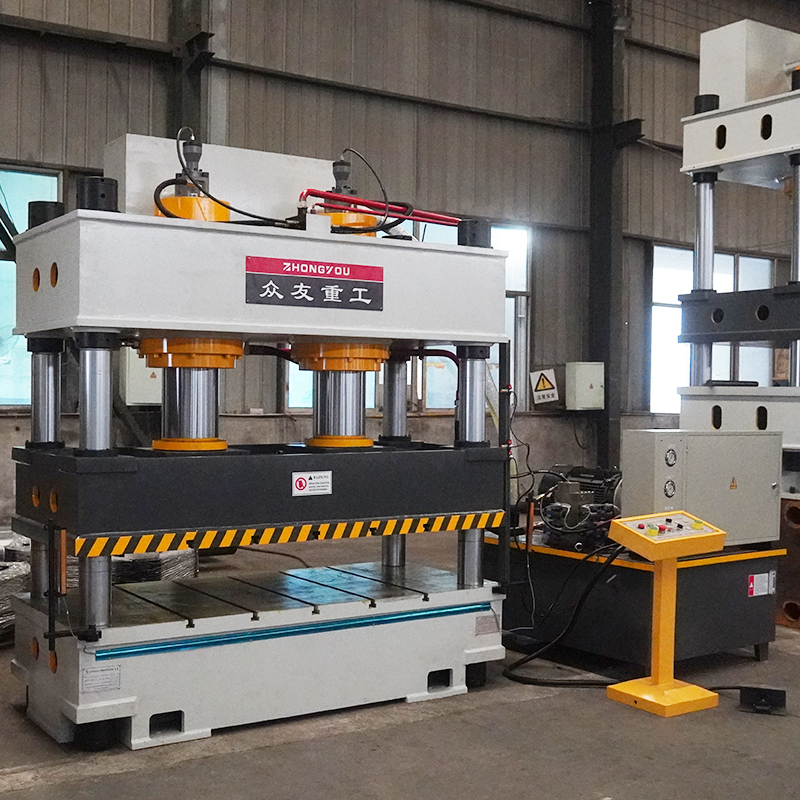 Color Stone Metal Tile Press Four-Column Hydraulic Press Production Line