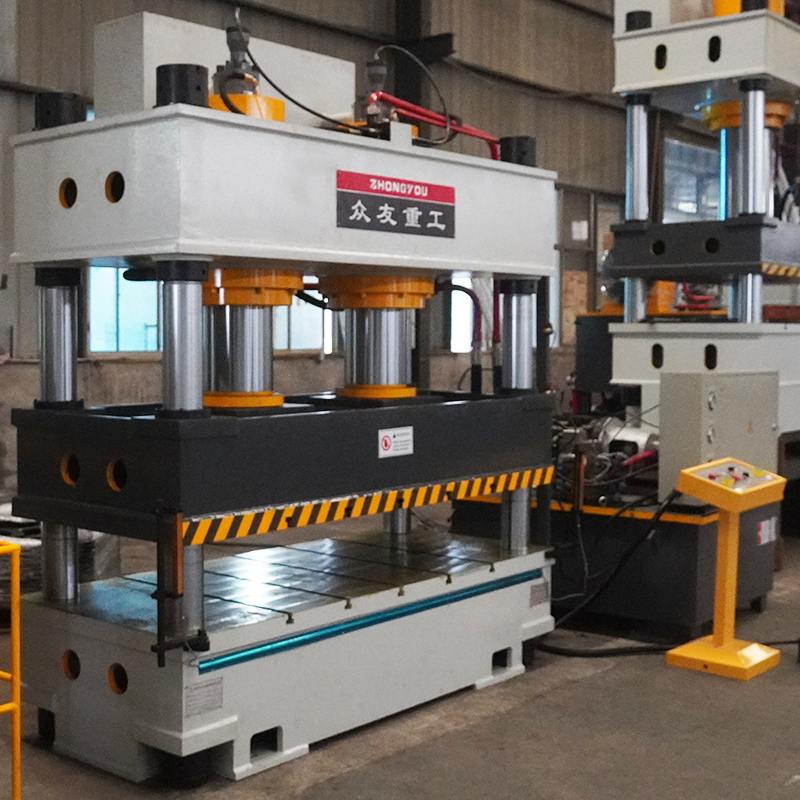 Color Stone Metal Tile Press Four-Column Hydraulic Press Production Line
