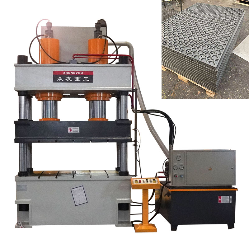 400-Ton Rubber Drainage Mat Forming Hydraulic Press