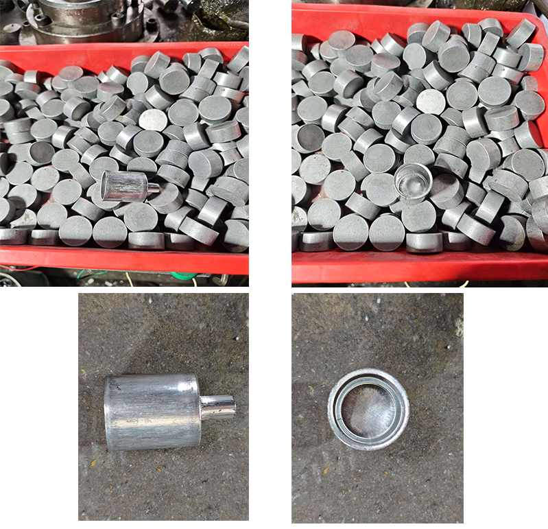 Hydraulic press for forming automotive air conditioning compressor components (2) Hydraulic press for forming automotive air conditioning compressor components (2)