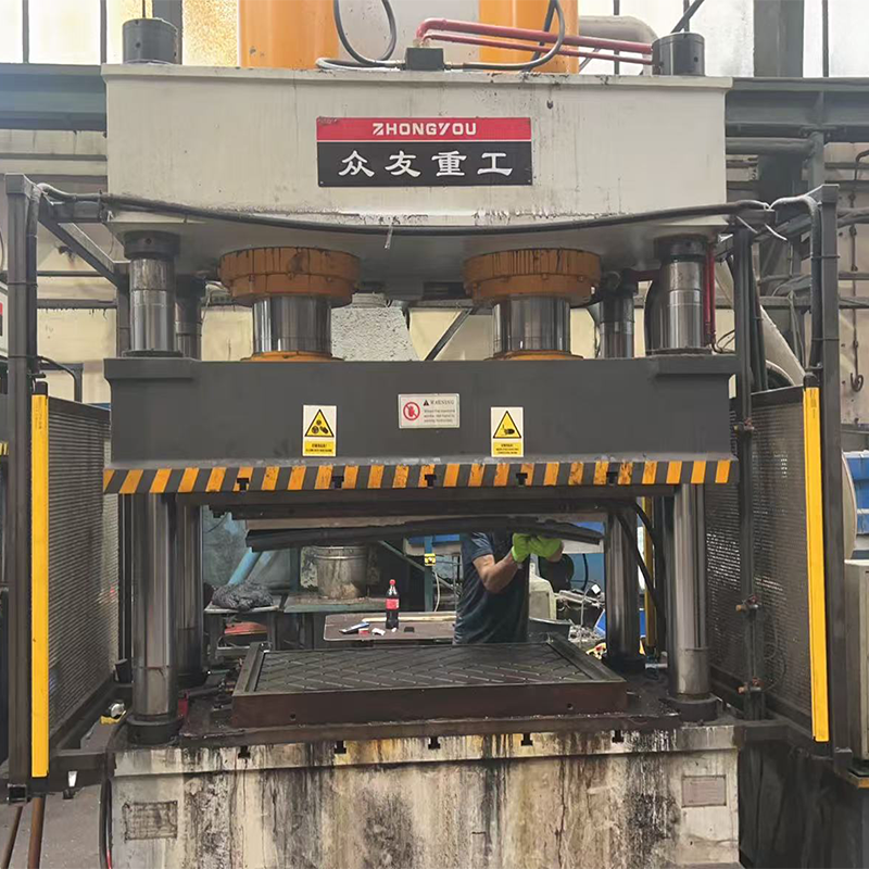 400-Ton Rubber Drainage Mat Forming Hydraulic Press