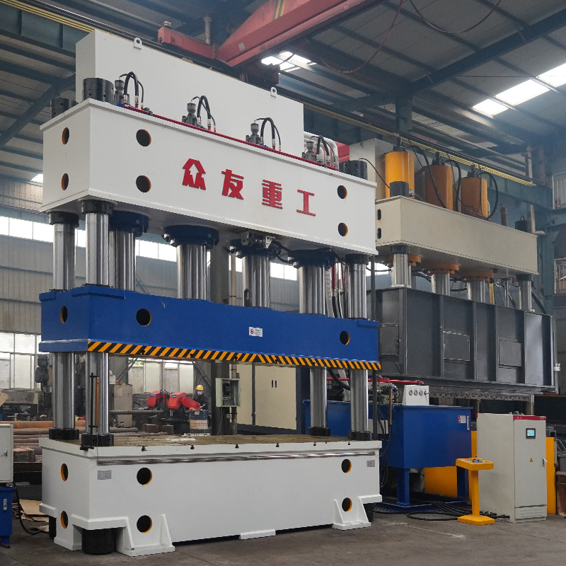 1,250-ton hydraulic press for home furnishings leather mats