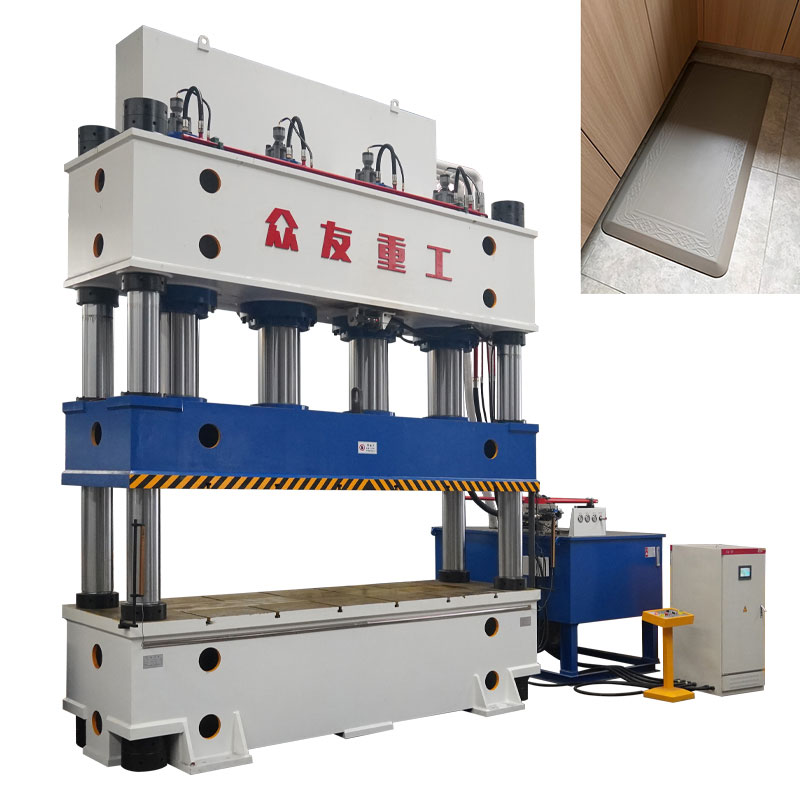 1,250-ton hydraulic press for home furnishings leather mats