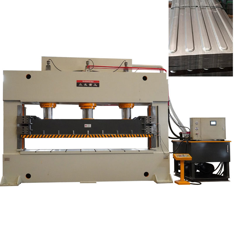 h frame hydraulic press machine   Used for forming container side panels and roof panels