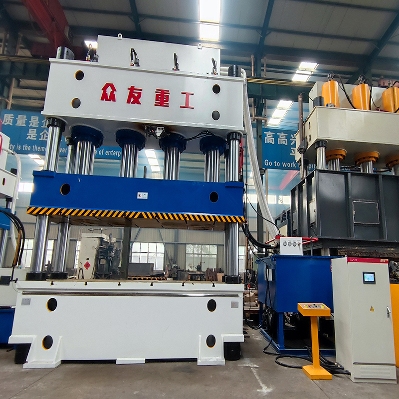 1,250-ton hydraulic press for home furnishings leather mats