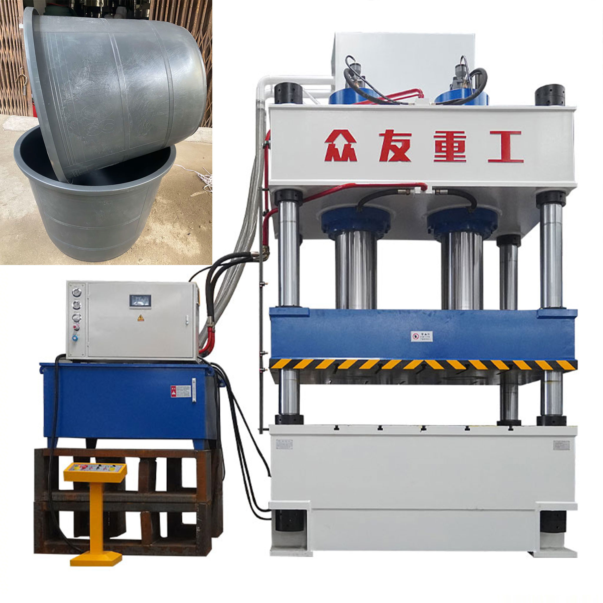  hydraulic hot press machine    Plastic flower pots