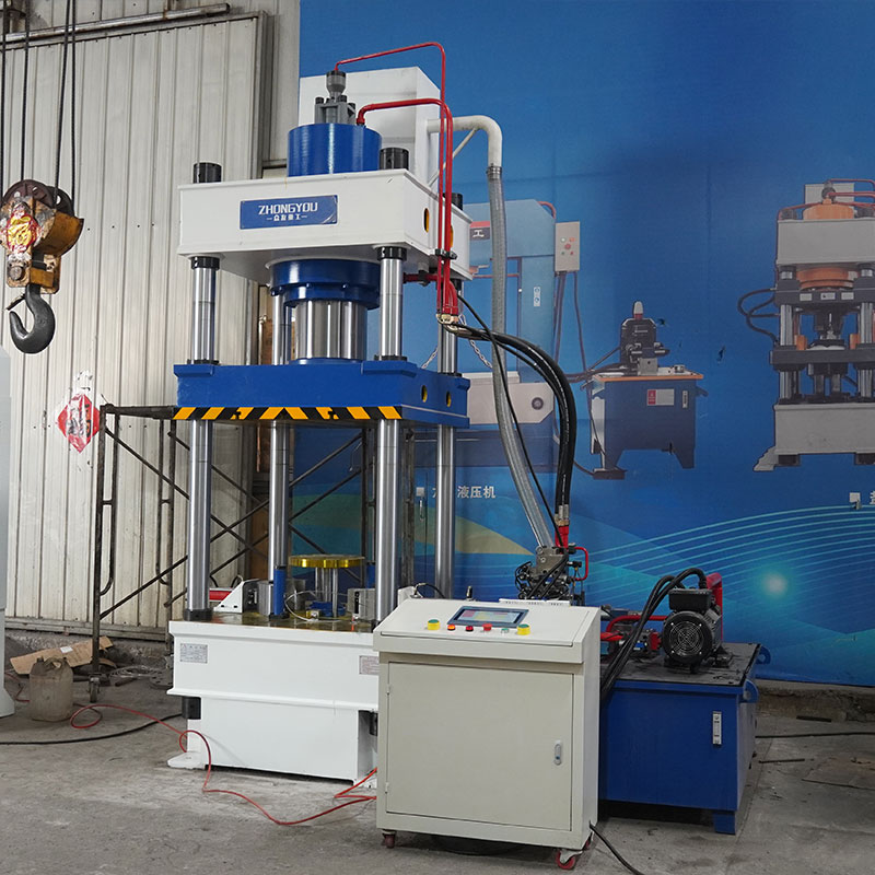 315t hydraulic press hydraulic press  Side-mounted cylinder with servo display and linear scale