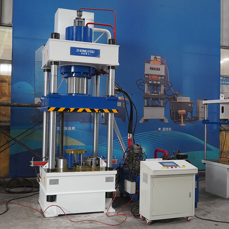 315t hydraulic press hydraulic press  Side-mounted cylinder with servo display and linear scale