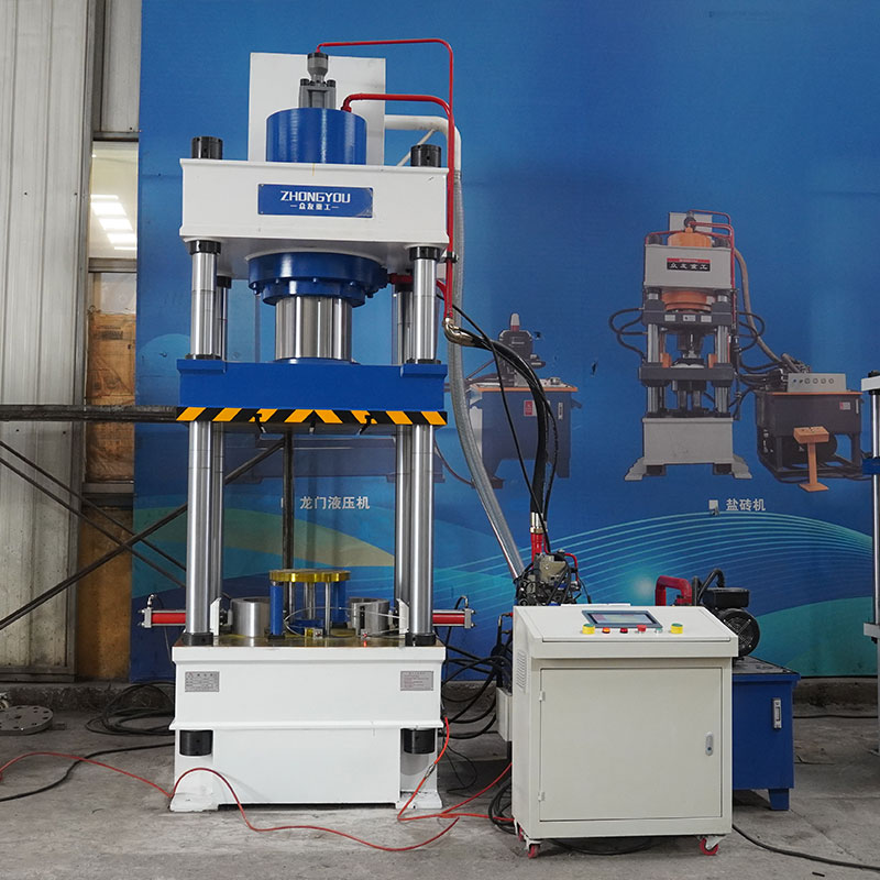 315t hydraulic press hydraulic press  Side-mounted cylinder with servo display and linear scale