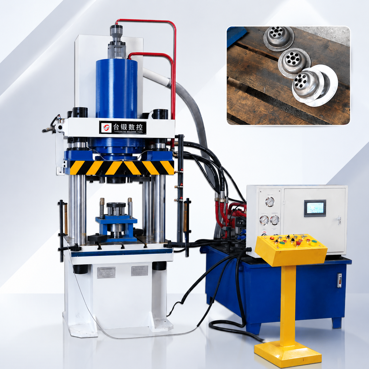 Industrial 200T Metal Floor Drain Molding Hydraulic Press Machine for Hardware Production