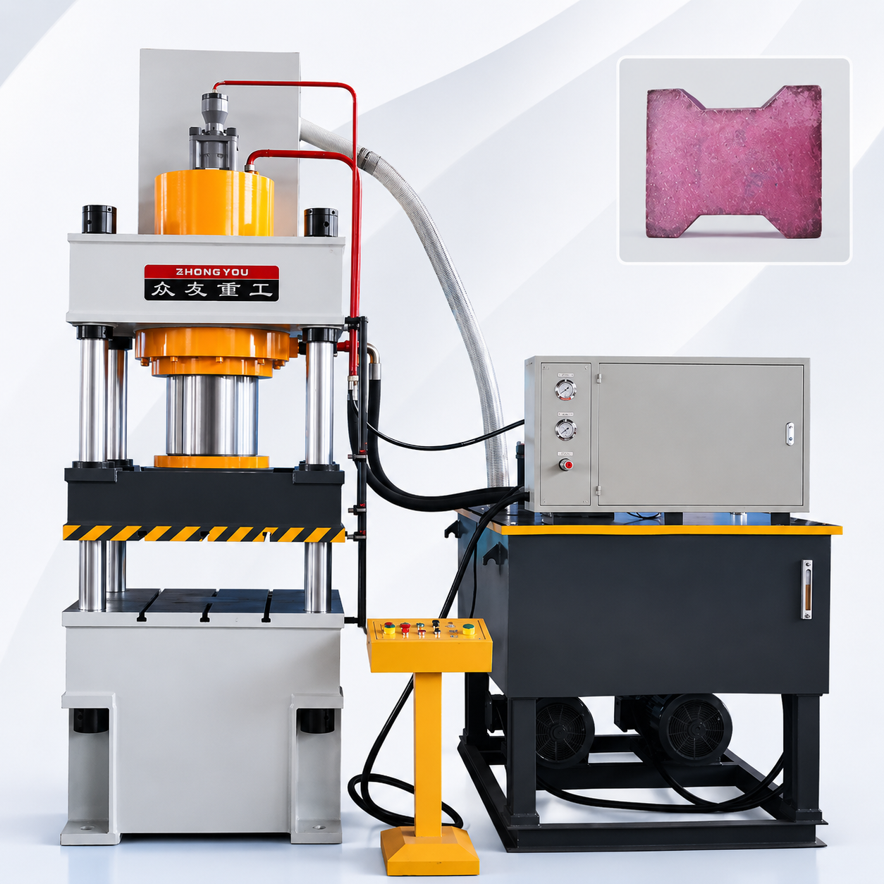 Automatic Plastic Waste and Sand Paver Block Hydraulic Press
