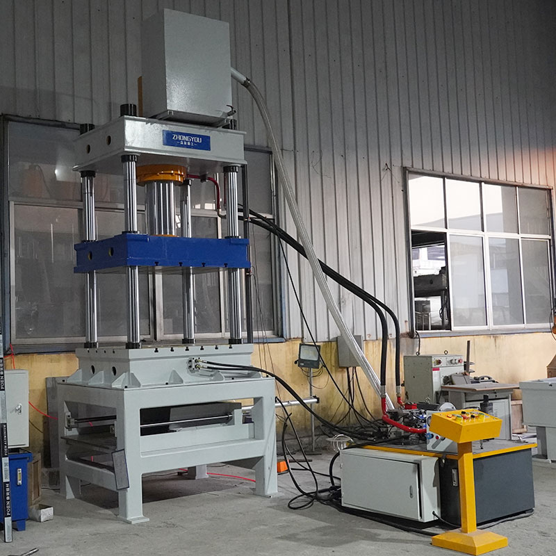 200 Ton Custom Four Column Hydraulic Press with Pneumatic Ejector Cylinder, Automatic Material Removal Forming Machine